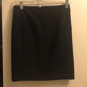 Ann Taylor Loft 0 Petite Black pencil skirt